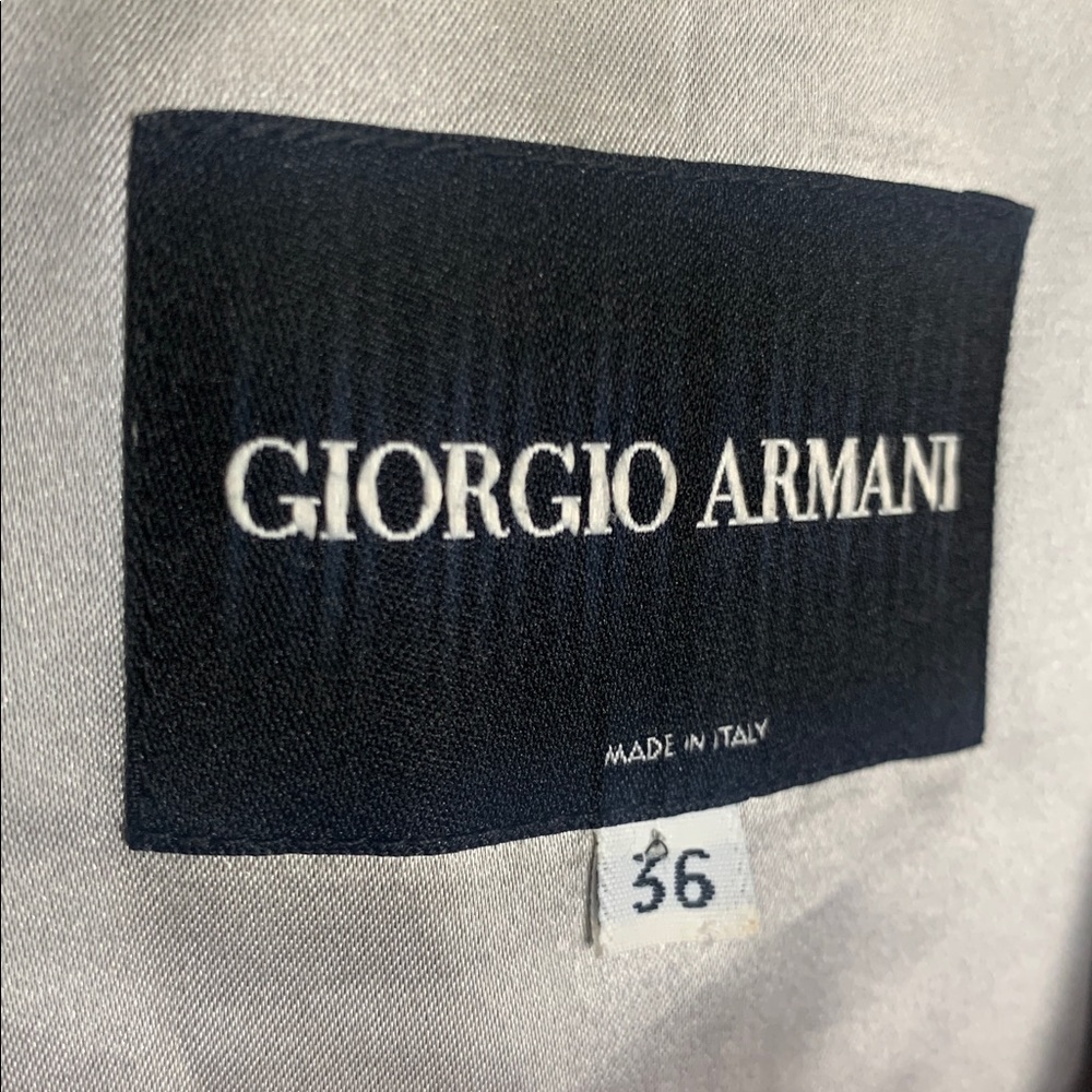 Giorgio Armani herringbone wool/cashmere blend designer designer blazer - Picture 3 of 8